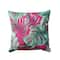 18" Pink Monstera Leaf Pillow by Ashland®
